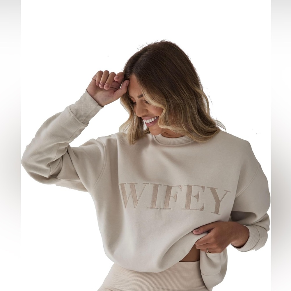 Six Stories Oversized Wifey 3 Piece Sweat Set